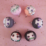 Demon Slayer Kimestu no Yaiba Plushies Squishy Mochi Omanjuu Plush Fluffy Keychains Tanjiro Nezuko Shinobu Kanao Mitsuri Sabito