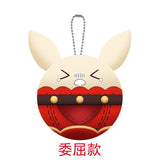 Genshin Impact Anime Klee Bomb Jumpy Dumpty Plushies Fluffy Bouncing Bombs Keychains Emoji Anime Aesthetic