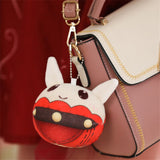 Genshin Impact Anime Klee Bomb Jumpy Dumpty Plushies Fluffy Bouncing Bombs Keychains Emoji Anime Aesthetic