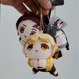 Plush Keychain Anime Demon Slayer Kimestu ni Yaiba Tanjiro Nezuko Kamado Zenitsu