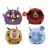 Genshin Impact Hilichurls Plushies Squishy Mochi Omanjuu Plush Keychains Purple Red Brown Blue