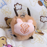 Genshin Impact Hilichurls Plushies Squishy Mochi Omanjuu Plush Keychains Brown Coffe