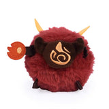 Genshin Impact Hilichurls Plushies Squishy Mochi Omanjuu Plush Keychains Red