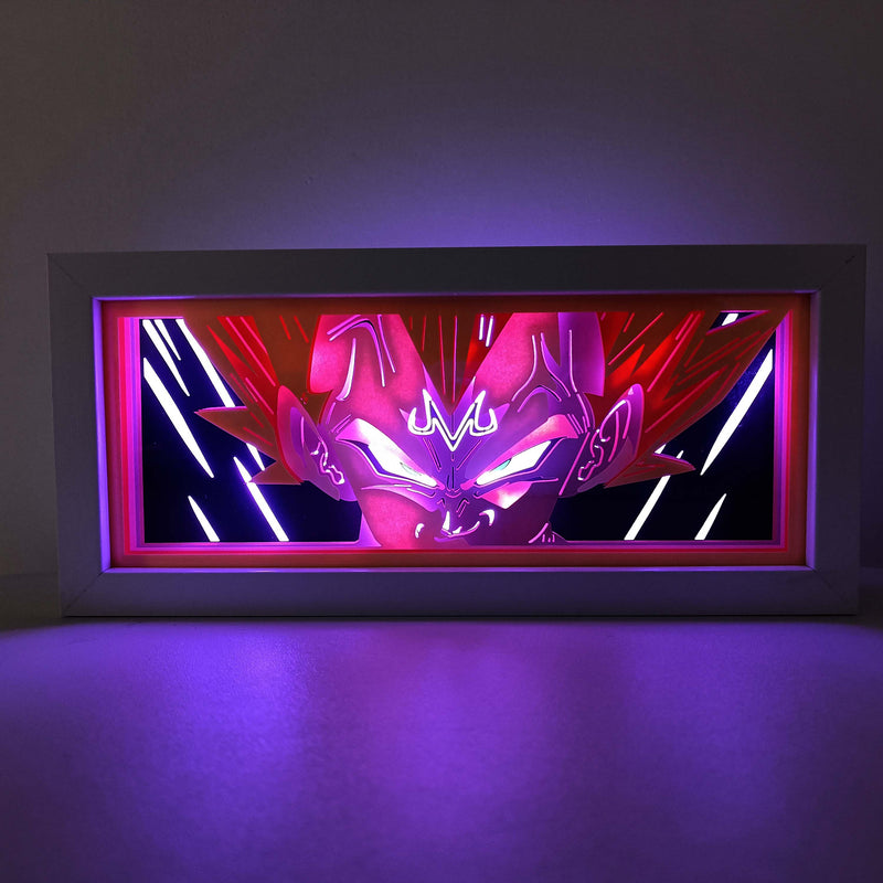 Dragon Ball Z Vegeta Majin Super Saiyan RGB Led Light Box