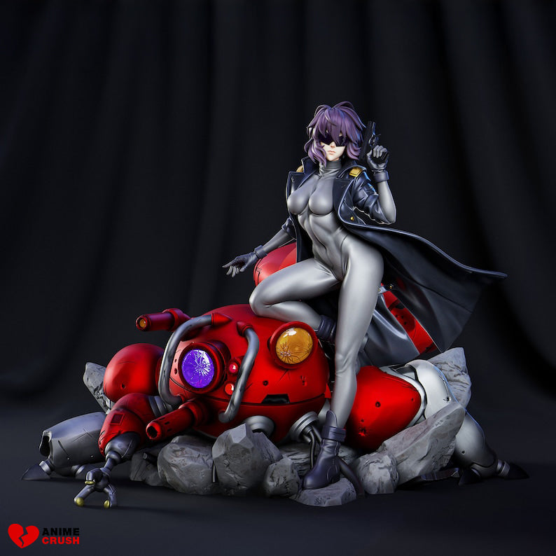 High-quality resin anime figure of Major Motoko Kusanagi from the iconic cyberpunk series Ghost in the Shell. This expertly crafted model showcases intricate details, capturing the essence of the legendary character with precision and artistry. Designed for collectors, painters, and fans of anime figures, it’s a stunning representation of the Major’s strength and elegance, perfect for display or creative customization. Ideal for those who appreciate premium craftsmanship.