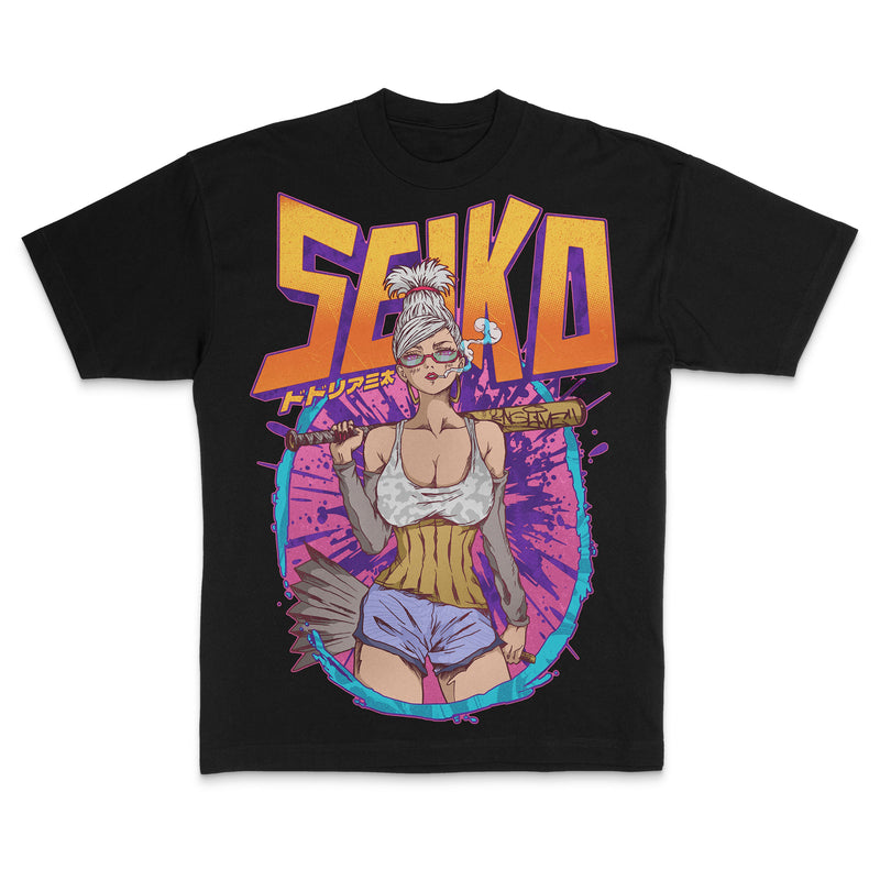 Seiko Dandadan Vintage Oversized Anime Graphic T-Shirt