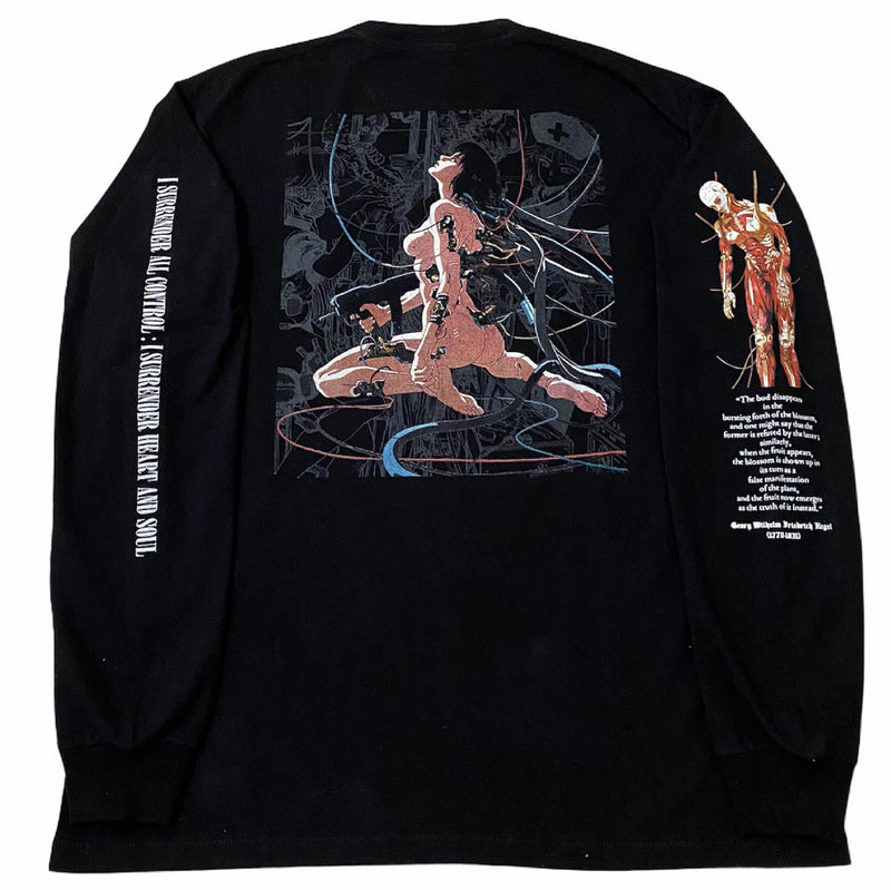 Ghost in the Shell anime hoodie long sleeve crew neck sweater cyberpunk anime apparel Motoko Kusanagi inspired clothing premium anime fashion high-quality anime sweatshirt stylish and comfortable cosplay wear durable anime hoodie sci-fi anime merchandise soft fabric anime fan clothing manga-inspired hoodie perfect gift for anime fans futuristic anime outfit unique Ghost in the Shell apparel collectible anime clothing