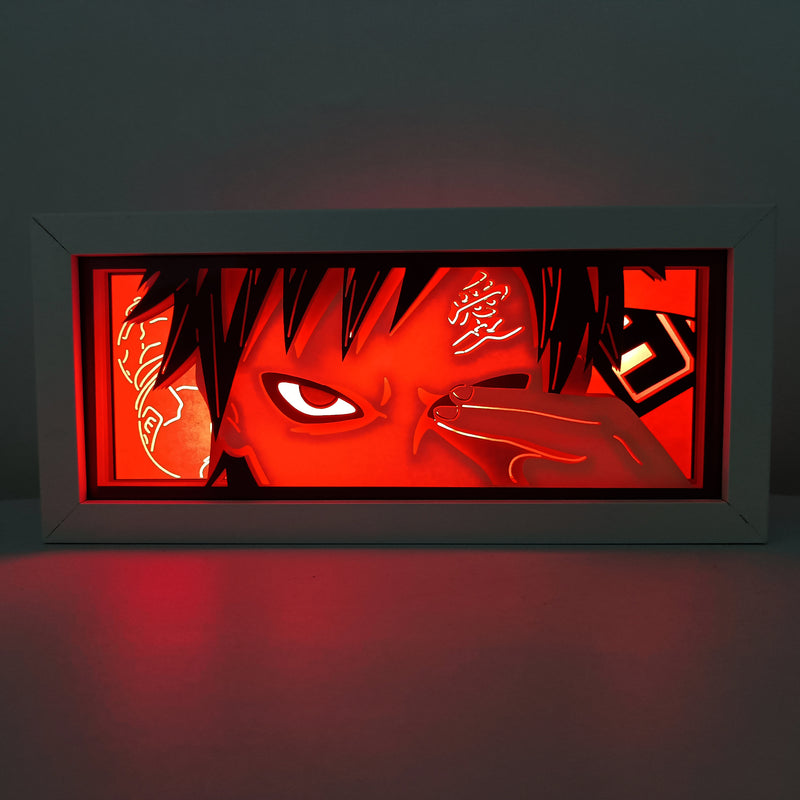 Naruto Gaara RGB Led Light Box Anime Crush