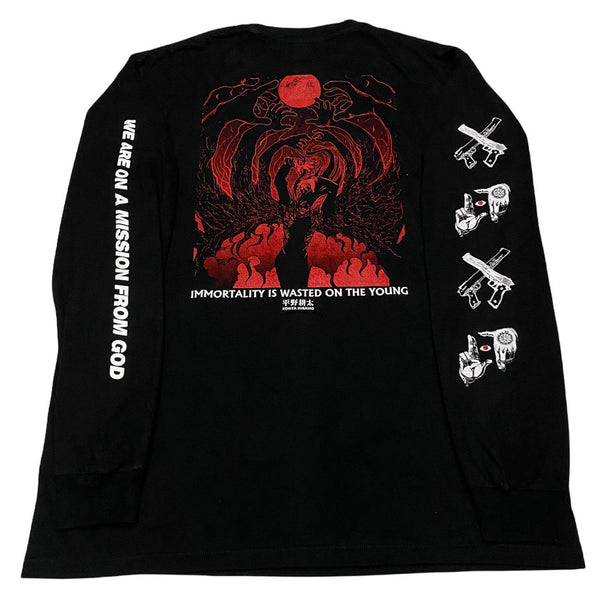 Hellsing hoodie long sleeve crew neck sweater vampire anime apparel premium anime clothing Alucard inspired merchandise high-quality anime sweatshirt stylish and comfortable cosplay wear unique gothic anime fashion durable hoodie soft fabric collectible anime merchandise perfect gift for anime fans manga-inspired hoodie dark anime clothing everyday anime outfit Hellsing Ultimate apparel