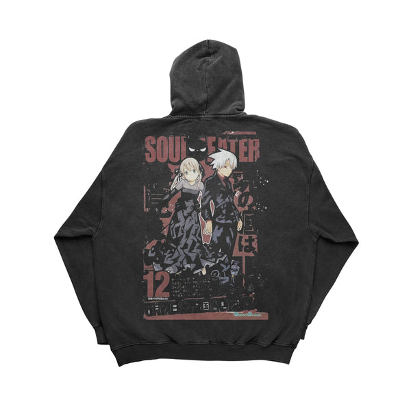 Buy Soul Eater Maka Albarn Death the Kid Soul Evans Scythe Meister Black Star DWMA Anime Hoodie Retro Vintage Oversized Streetwear Graphic Crew Neck Classic Washed Harajuku Y2K Tee Casual Japan Apparel Tokyo Street Clothing Otaku Weeb Gothic Gym Gear Fashion Cosplay Festival Manga Anime Shirt Buy Best Sweatshirt Heavyweight Cotton