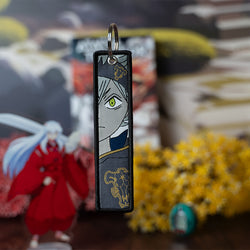 Powerful Black Clover Embroidered Jet Tag featuring high-quality stitching of Asta, Yuno, and the Clover Kingdom emblem. Made from durable materials, this double-sided jet tag showcases bold, detailed embroidery that brings the magic and adventure of Black Clover to life. Perfect for keys, backpacks, or adding a touch of anime magic to your car. A must-have collectible and the perfect gift for Black Clover fans and anime lovers who want to carry the spirit of the Magic Knights with them everywhere!