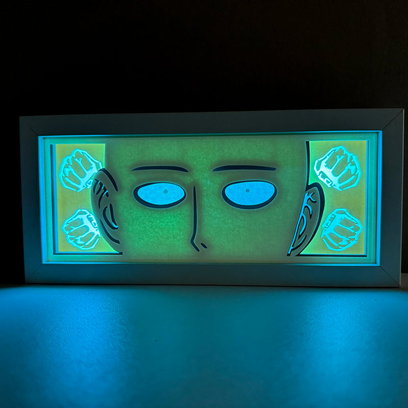 One Punch Man Saitama RGB Led Light Box Anime Crush