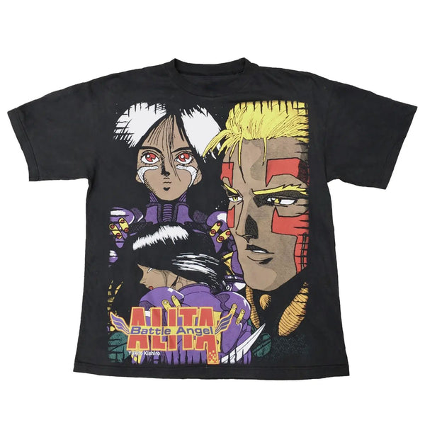 Gunnm Battle Angel Alita T-shirt anime apparel cyberpunk manga clothing premium anime shirt Alita inspired merchandise high-quality anime tee stylish and comfortable cosplay wear durable T-shirt soft fabric collectible anime merchandise perfect gift for anime and manga fans sci-fi manga-inspired clothing everyday anime outfit Battle Angel Alita apparel futuristic anime fashion