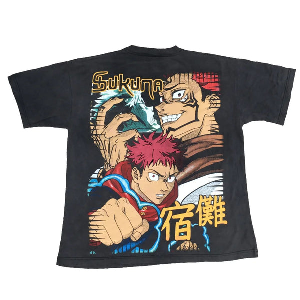 Jujutsu Kaisen T-shirt anime apparel inspired by Gojo Satoru Yuji Itadori Megumi Fushiguro Nobara Kugisaki high-quality anime tee stylish and comfortable cosplay wear durable T-shirt soft fabric collectible anime merchandise perfect gift for anime fans manga-inspired clothing cursed energy design everyday anime outfit unique Jujutsu Kaisen apparel iconic anime fashion