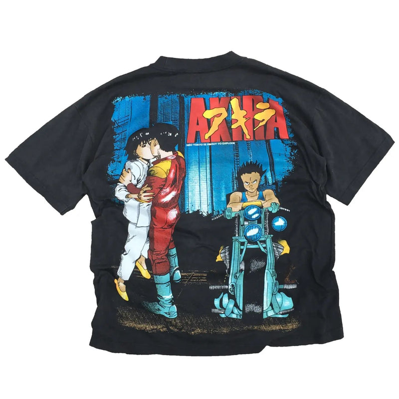 Akira T-shirt anime apparel classic cyberpunk anime clothing Kaneda inspired merchandise high-quality anime tee stylish and comfortable cosplay wear durable T-shirt soft fabric collectible anime merchandise perfect gift for anime and manga fans 80s anime clothing everyday anime outfit Akira apparel iconic anime fashion retro anime shirt