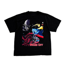 Wicked City & Demon City Shinjuku T-shirt anime apparel dark fantasy anime clothing high-quality anime tee stylish and comfortable cosplay wear durable T-shirt soft fabric collectible anime merchandise perfect gift for Wicked City and Demon City Shinjuku fans retro anime clothing everyday anime outfit iconic dark anime fashion