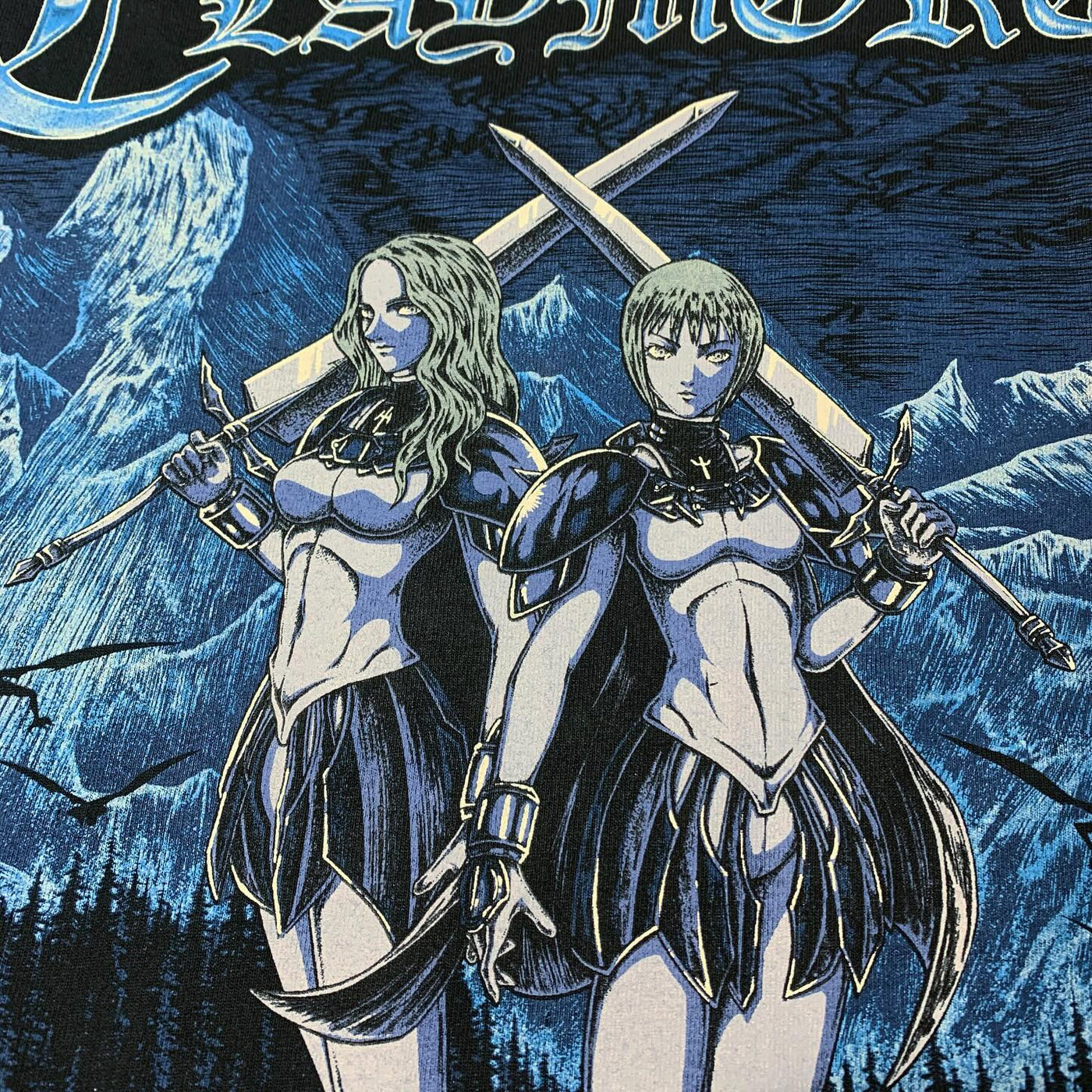 CLAYMORE 描き下ろしポスター Claymore Double Sided Graphic T-shirt – Anime Crush