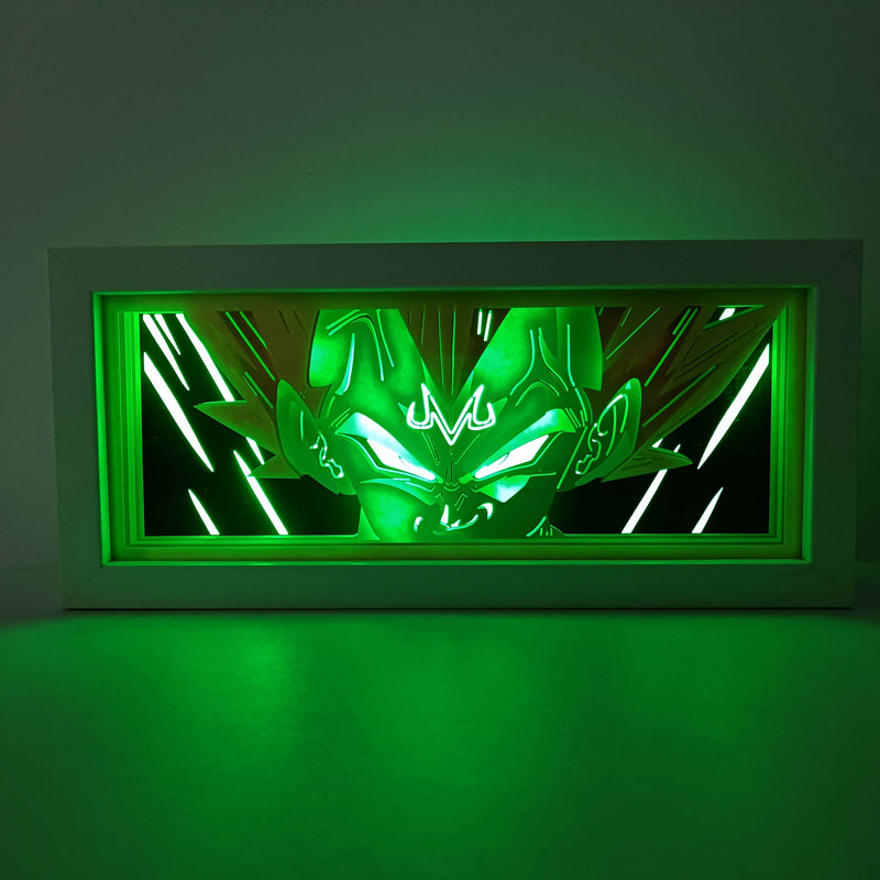 Dragon Ball Z Vegeta Majin Super Saiyan RGB Led Light Box