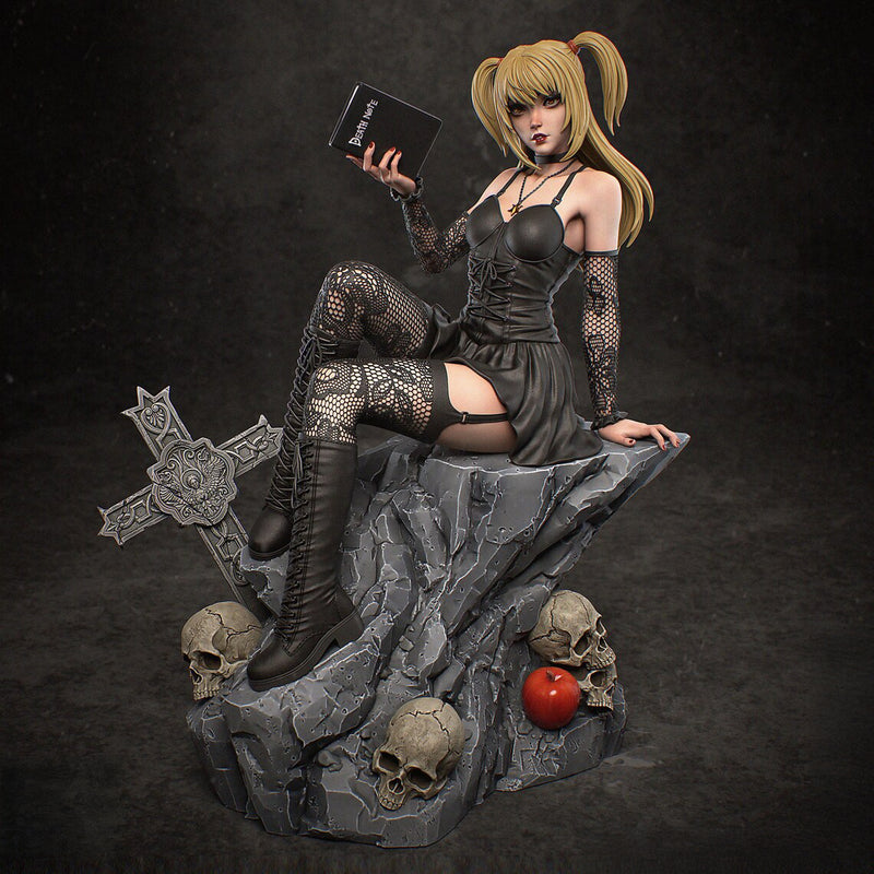 High-quality resin anime figure of Misa Amane from Death Note, crafted with intricate details and exceptional craftsmanship. This premium collectible captures Misa’s gothic elegance and vibrant personality, perfectly reflecting her iconic role in the dark and gripping series. Ideal for fans of anime figures and Death Note enthusiasts, this figure is a must-have for collectors celebrating this unforgettable character