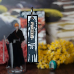 Striking Bleach Embroidered Jet Tag featuring high-quality stitching of Ichigo, Rukia, and Renji. Made from durable materials, this double-sided jet tag showcases bold, detailed embroidery that brings the intense battles and spirit world of Bleach to life. Perfect for keys, backpacks, or adding a touch of Soul Reaper style to your car. A must-have collectible and the perfect gift for Bleach fans and anime lovers who want to carry the power and essence of Ichigo and the Soul Society wherever they go!