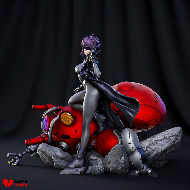 High-quality resin anime figure of Major Motoko Kusanagi from the iconic cyberpunk series Ghost in the Shell. This expertly crafted model showcases intricate details, capturing the essence of the legendary character with precision and artistry. Designed for collectors, painters, and fans of anime figures, it’s a stunning representation of the Major’s strength and elegance, perfect for display or creative customization. Ideal for those who appreciate premium craftsmanship.