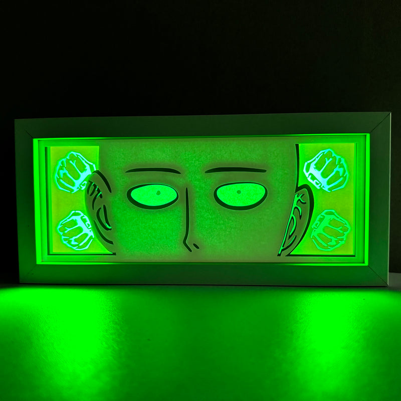 One Punch Man Saitama RGB Led Light Box Anime Crush