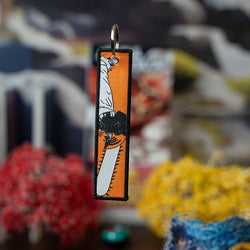 Bold Chainsaw Man Embroidered Jet Tag featuring high-quality stitching of Denji, Power, and Aki. Made from durable materials, this double-sided jet tag captures the thrilling chaos and dark humor of the series. Perfect for keys, backpacks, or adding a fierce touch to your car, it’s a must-have collectible for Chainsaw Man fans and anime enthusiasts looking to carry the devil-hunting spirit with them everywhere!