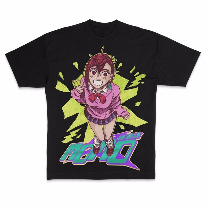 Dandadan Momo Vintage Oversized Anime Graphic T-Shirt