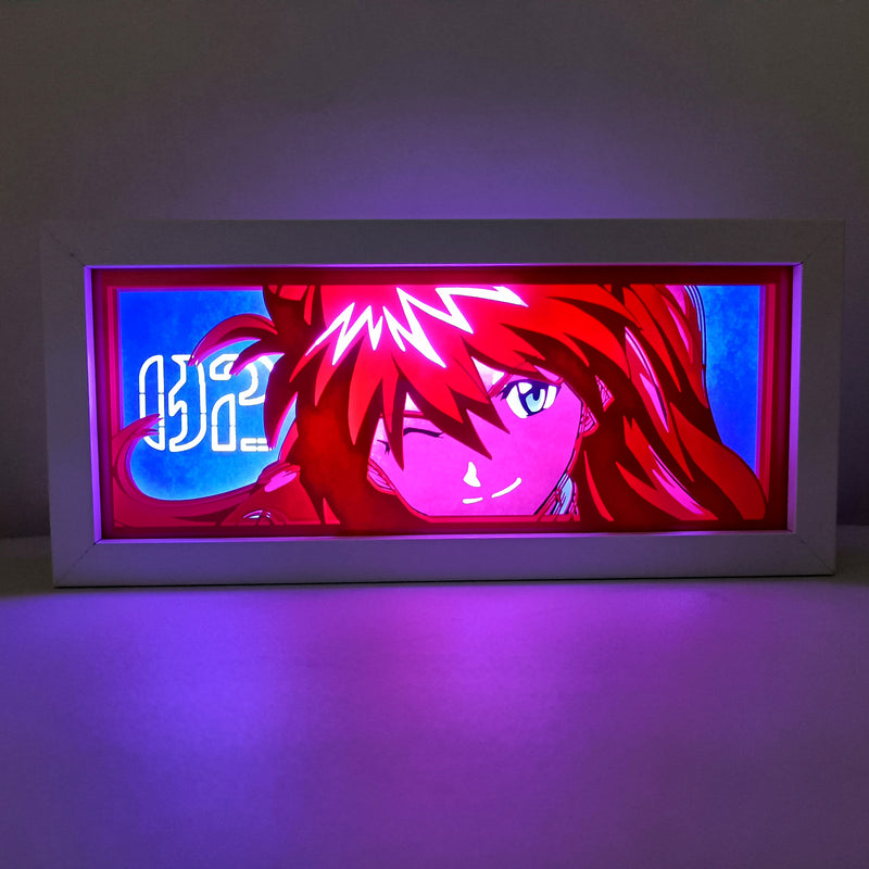 Neon Genesis Evangelion Asuka Langley RGB Led Light Box