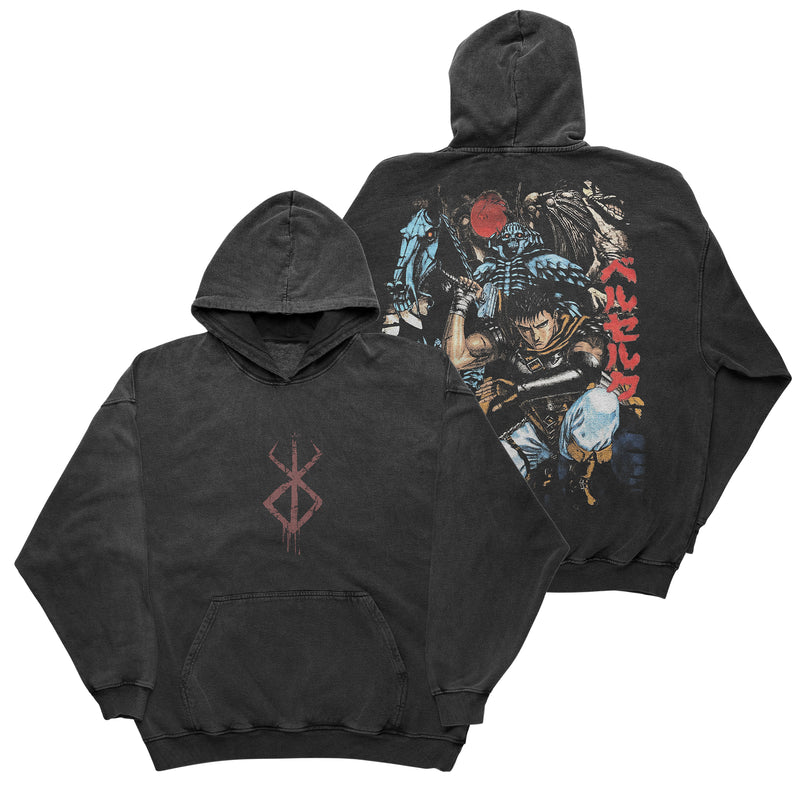 Buy Berserk Guts The black Swordsman Grifith Egg of the king Behelit Brand of sacrifice Casaca Anime Hoodie Retro Vintage Oversized Streetwear Graphic Crew Neck Classic Washed Harajuku Y2K Tee Casual Japan Apparel Tokyo Street Clothing Otaku Weeb Gothic Gym Gear Fashion Cosplay Festival Manga Anime Shirt Buy Best Sweatshirt Heavyweight Cotton