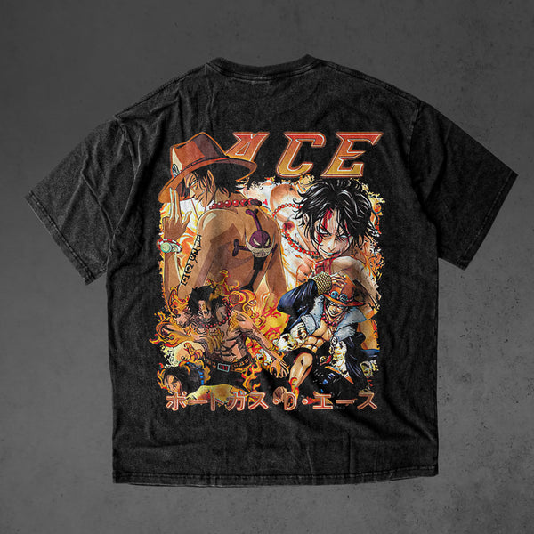 Vintage oversized One Piece streetwear tee with classic washed Harajuku Y2K vibes, perfect for skateboarders, otaku, and anime fans. This heavyweight cotton shirt features Luffy, Zoro, Nami, Sanji, and Chopper in bold, adventurous artwork. Ideal for skating, gym, or cosplay, this tee captures the thrill of pirate adventures and the rebellious spirit of One Piece, blending anime action with edgy streetwear style. A must-have for fans of the Straw Hat Pirates and Luffy’s quest to find the One Piece