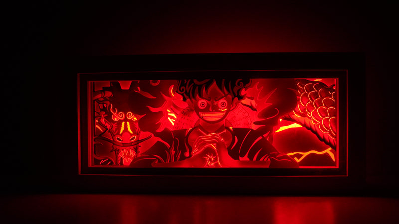 One Piece Luffy in Gear 5 RGB Led Light Box