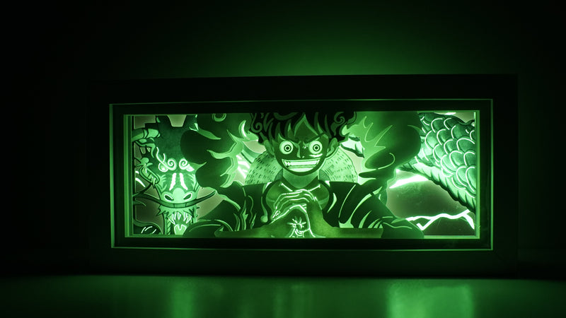 One Piece Luffy in Gear 5 RGB Led Light Box