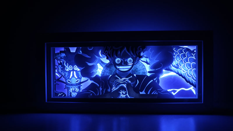 One Piece Luffy in Gear 5 RGB Led Light Box