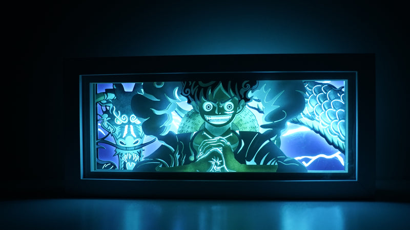 One Piece Luffy in Gear 5 RGB Led Light Box