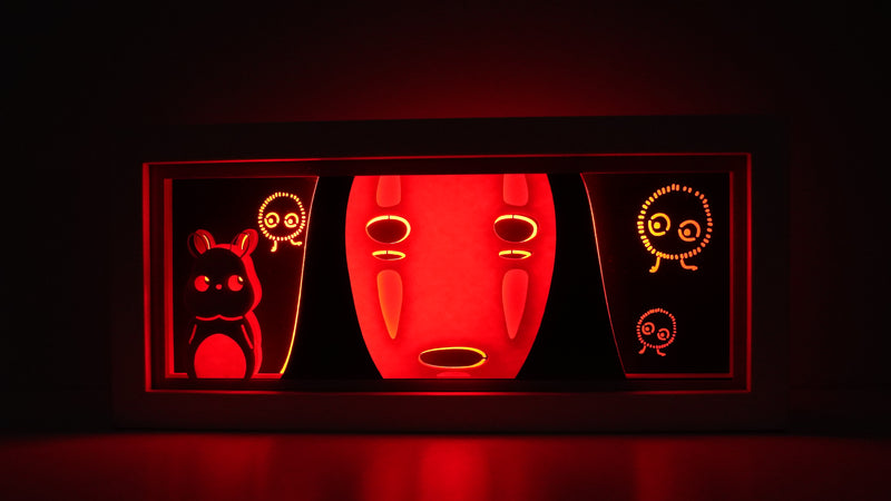 Studio Ghibli Spirited Away Kaonashi No Face RGB Led Light Box