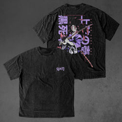 Vintage oversized Demon Slayer streetwear tee with classic washed Harajuku Y2K style, perfect for skateboarders, otaku, and anime fans. This heavyweight cotton shirt features Tanjiro, Nezuko, Zenitsu, Inosuke, and Giyu in bold, dynamic artwork. Ideal for skating, gym, or cosplay, this tee embodies the fierce energy of Demon Slayer, blending intense battles against demons with edgy streetwear fashion. A must-have for fans of the Demon Slayer Corps and those who embrace the unstoppable spirit of Tanjiro and h