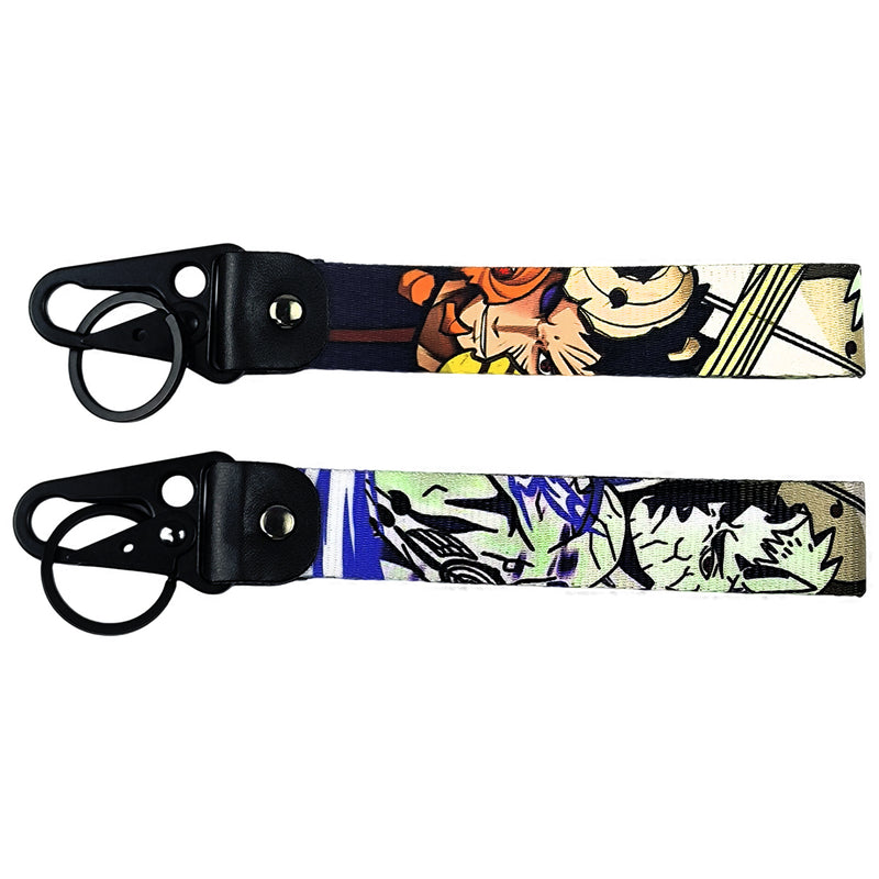 Epic Naruto JDM Lanyard Keychain featuring bold designs of Naruto, Sasuke, Sakura, and the Hidden Leaf Village emblem. Made from high-quality, durable fabric with vibrant, double-sided prints, this lanyard is perfect for holding keys, ID badges, or adding a touch of shinobi style to your backpack. Fusing the ninja adventures of Naruto with JDM flair, it’s a must-have accessory for anime lovers and car enthusiasts ready to carry the will of fire and their love for both worlds wherever they go.