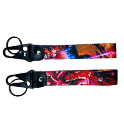 Iconic Dragon Ball Z JDM Lanyard Keychain featuring powerful designs of Goku, Vegeta, Gohan, and the Dragon Ball Z logo. Made from high-quality, durable fabric with vibrant, double-sided prints, this lanyard is perfect for securing keys, ID badges, or adding a burst of Saiyan energy to your backpack. Fusing the intense battles of Dragon Ball Z with JDM style, it's a must-have accessory for anime lovers and car enthusiasts who want to keep their power levels high every day.