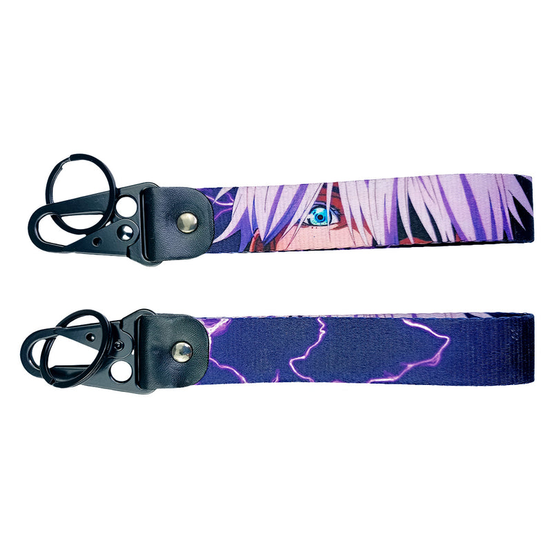 Powerful Jujutsu Kaisen JDM Lanyard Keychain featuring dynamic designs of Yuji, Gojo, Megumi, and Nobara. Made from durable, high-quality fabric with vibrant, double-sided prints, this lanyard is perfect for keeping keys, ID badges, or adding a touch of cursed energy to your backpack. Blending the supernatural intensity of Jujutsu Kaisen with JDM style, it’s a must-have accessory for anime enthusiasts and car lovers who want to carry the strength of the Jujutsu Sorcerers and the thrill of car culture wherev