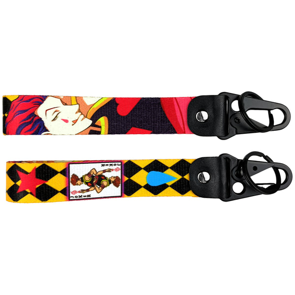 Adventurous Hunter x Hunter JDM Lanyard Keychain featuring eye-catching designs of Gon, Killua, Kurapika, and Hisoka. Made from durable, high-quality fabric with vibrant, double-sided prints, this lanyard is perfect for keeping keys, ID badges, or adding a touch of Nen-powered style to your backpack. Combining the thrilling world of Hunter x Hunter with JDM aesthetics, it’s a must-have accessory for anime fans and car culture enthusiasts who want to carry the spirit of adventure and strength wherever you go