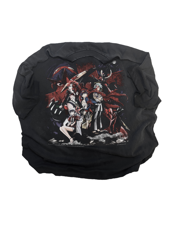 Gurren Lagann vintage oversized t-shirt, Tengen Toppa Gurren Lagann anime graphic tee, Simon and Kamina shirt, retro washed Japanese manga top, Y2K Harajuku streetwear fashion, oversized anime graphic shirt, otaku clothing gift, Gurren Lagann cosplay outfit, anime convention Comic Con tee, Japanese anime merch for fans and collectors