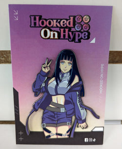 Hinata Hyuga Succubus Enamel Pin Collection – Limited Edition Collectibles Featuring Hinata from Naruto. Premium Black Nickel Finish, Hard Enamel with Print Details, Numbered with Lasered Logo, Large 3 Inches (7.6 cm), Double Butterfly Clutch for Secure Attachment. Perfect Anime Merchandise for Naruto and Hinata Fans, Collectors, and Enthusiasts. Includes Exclusive Hinata Hyuga Design, Anime Accessories, Otaku Gifts, Anime Convention Collectibles, and Cosplay Accessories.