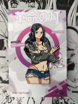 Nico Robin Enamel Pin Collection – Limited Edition Collectibles Featuring Nico Robin from One Piece. Premium Black Nickel Finish, Hard Enamel with Print Details, Numbered with Lasered Logo, Large 3 Inches (7.6 cm), Double Butterfly Clutch for Secure Attachment. Perfect Anime Merchandise for One Piece and Nico Robin Fans, Collectors, and Enthusiasts. Includes Exclusive Nico Robin Design, Anime Accessories, Otaku Gifts, Anime Convention Collectibles, and Cosplay Accessories.