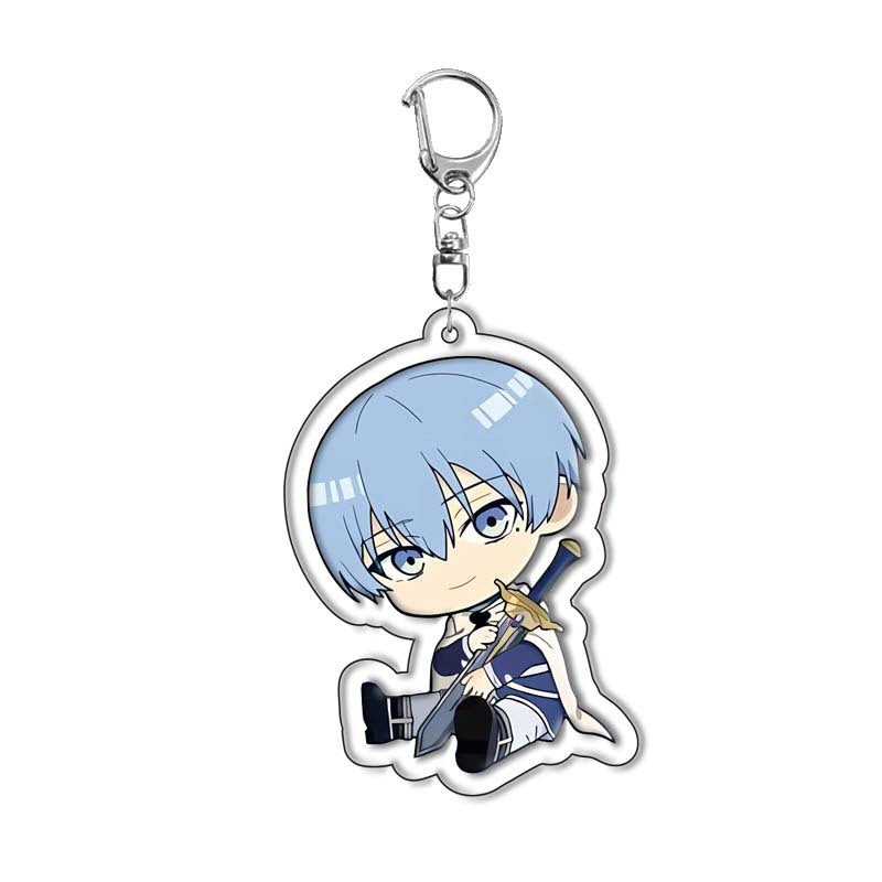 Frieren Beyond Journey’s End acrylic keychain featuring Frieren, Himmel, Fern and Stark, premium anime accessory by Anime Crush

