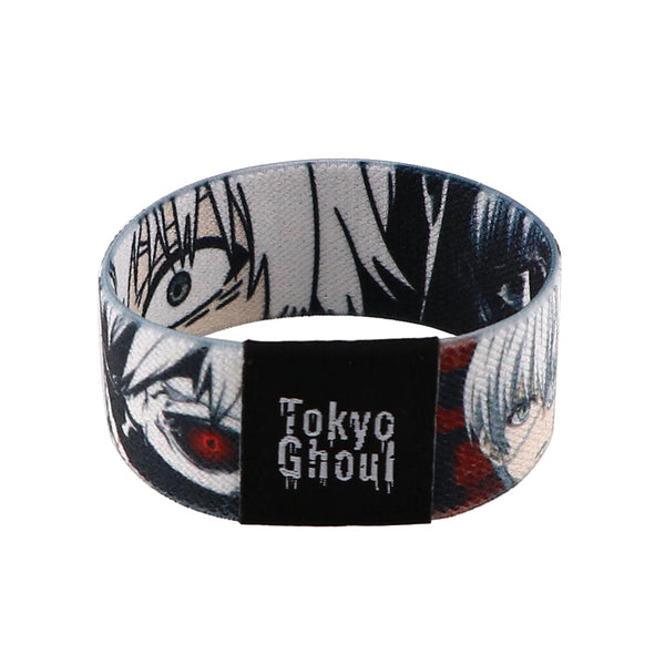 Tokyo Ghoul Ken Kaneki Manga Anime Bracelet Wristband Elastic Strap Handmade Gift Jet Tag Keychain Backpack Keyring Key fob Buy Best anime wristband bracelet