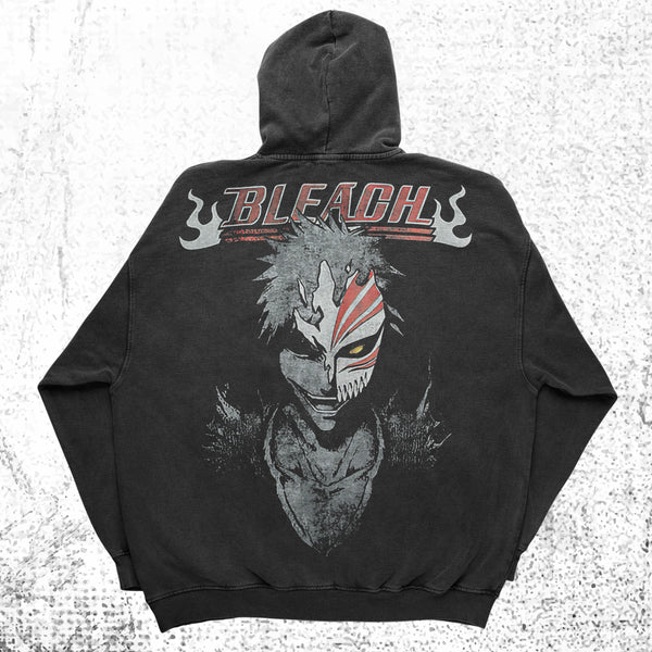 Buy Bleach Ichigo Kurosaki Soul Reaper Bankai Zangetsu Hollow Mask Anime Hoodie Retro Vintage Oversized Streetwear Graphic Crew Neck Classic Washed Harajuku Y2K Tee Casual Japan Apparel Tokyo Street Clothing Otaku Weeb Gothic Gym Gear Fashion Cosplay Festival Manga Anime Shirt Buy Best Sweatshirt Heavyweight Cotton