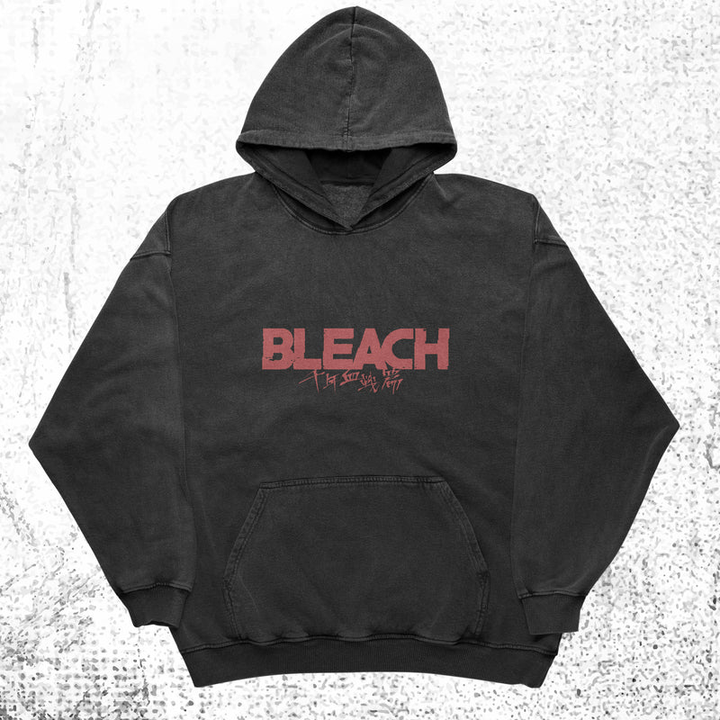 Bleach Logo Ichigo Kurosaki Hollow Vintage Anime Hoodie Double Sided