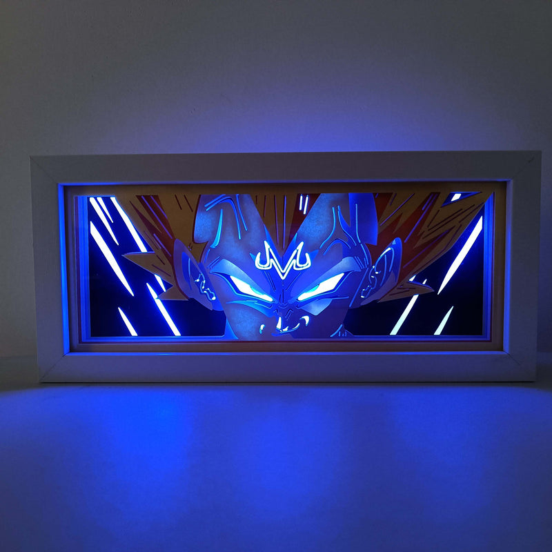 Dragon Ball Z Vegeta Majin Super Saiyan RGB Led Light Box