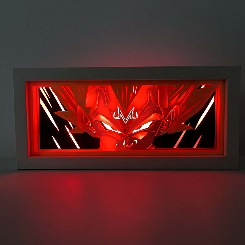 Dragon Ball Z Vegeta Majin Super Saiyan RGB Led Light Box